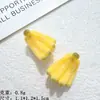 Miniatura 3D Plátano Juguete de Comida Accesorios para Manualidades DIY Pegamento de Crema Kit de Materiales para Encanto de Zapato de Resina
