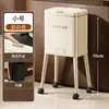 Lixeira Alta Sem Amassados, Simples, Grande Capacidade, Espessada, Removível, Separação de Lixo com Rodinhas, Limpeza da Sala e Cozinha