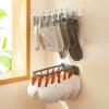 Nachuan Hogar Colgador de Pared para Secar Ropa Sin Perforaciones Plegable Portátil Artefacto para Secar Ropa de Uso Múltiple Calcetines Ropa Interior Trapo Estante