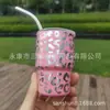 Vaso Mini para Sublimación de Licores de 3 oz Calcomanía de Agua Concentrada Italiana Taza de Café Estampado de Leopardo Vaso de Color Caramelo de Acero Inoxidable