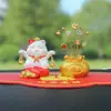Gato de la Fortuna Creativo Adorno para Coche Juguete que se Mueve Decoración para Tablero Artesanía de Resina