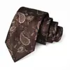 Gravata Masculina Logotipo Personalizado Gravata Paisley Vermelha Casamento Noivo Gravata de Alta Qualidade Amarrada à Mão para Homens
