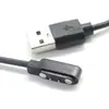Cable de carga USB A a Pin Pogo de 2 pines con espaciado de 2.38, sonda magnética, impermeable