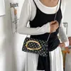Bolso de Mano Cuadrado Pequeño Estilo Coreano de Moda Transfronterizo para Mujer, Nuevo Bolso de Hombro Color Block de Lunares para Verano 2026 con Cadena Bolso Cruzado