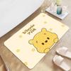 Alfombrilla de baño absorbente de suelo de barro de diatomeas de dibujos animados linda secado rápido antideslizante alfombrilla de suelo alfombrilla para pies de inodoro alfombrilla de secado rápido para inodoro