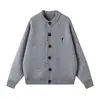 Produto de Venda Quente Transfronteiriça, Marca Moderna de Alta Qualidade Suéter Cardigan Bordado Falso de Duas Peças para Homens, em Estoque