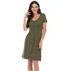 Amazon 2026 Verano Nueva Bata de Manga Corta, Ropa para el Hogar, Cárdigan, Abotonada, Holgada, Casual, Bata Sexy Lote
