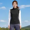 Colete esportivo de alta qualidade para mulheres, colete de corrida e ciclismo forrado com fleece para outono e inverno ao ar livre, colete de casca macia quente para pesca para homens