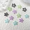 Accesorios para uñas DIY flor luminosa de cinco pétalos accesorios para uñas línea roja de internet flor de cinco puntas accesorios para uñas horquilla DIY
