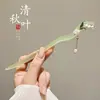Nuevo Pasador de Alta Gama Estilo Chino para Mujer, Pasador de Flor con Borla Estilo Antiguo, Versátil y Elegante, Adecuado para Maamianqun, Pasador de Nicho para Peinados Recogidos