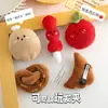 Primavera y Verano Lindo Dibujo Animado Pan Azucarado Baya Felpa Pasador para el Cabello para Niña Combinación con Todo Flequillo Clip Lateral Pasador Accesorios para el Cabello