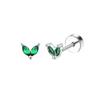 Europa e Estados Unidos Amazon Hot Gold Plated Brincos Brincos Moda Verde Zircon Brincos Brincos em estoque
