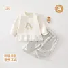 Sudadera Linda para Niñas Ropa de Primavera y Otoño Estilo Nuevo Tops para Bebés Cuello Redondo Casual Ropa Infantil Ropa Infantil Anyang