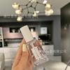 Botella de Spray Desinfectante de Alcohol de Niebla Fina Trapezoidal 60ml PETG Pared Gruesa Transparente Cosmético Agua Embotellada Botella de Perfume Spray