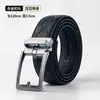 Nuevo Cinturón de Cuero Genuino para Hombre Más Vendido con Hebilla Automática de Aleación, Hebilla de Pasador de Imitación, Cinturón Versátil Casual de Gama Alta para Hombres