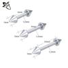 Venta caliente transfronteriza, clavo para labios de acero de titanio, clavo para lengua de acero inoxidable 316L, varilla recta, cono puntiagudo, varilla para cejas, joyería para piercing corporal