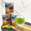 Exprimidor de Limones Manual Taza para Jugo de Naranja Mini Taza para Jugo de Uso Múltiple Taza de Plástico Portátil para Jugo de Frutas
