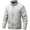 Chaqueta de Negocios Casual Versátil Personalizada Cortavientos Sudadera de Manga Larga para Hombre Primavera y Otoño Ajustada Cuello Alto Superior Chaqueta Transfronteriza