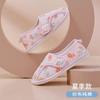 Nuevos Zapatos Florales de Verano para Confinamiento para Mujeres Embarazadas, Malla Transpirable Postparto Antideslizantes de Tacón Fino Zapatos de Piso con Suelas Gruesas