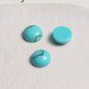 8mm redondo tinta salpicada grieta turquesa media redonda media pastilla DIY aretes parche de oreja accesorios material al por mayor