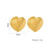 Aretes Transfronterizos de Alta Gama con Diseño de Flor de Amor Martillada Hueca para Mujer Aretes de Acero Inoxidable Accesorios de Joyería Fabricante Mayorista para Hombre