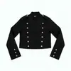 Sudadera con Capucha de Doble Botonadura de Color Sólido Estilo Callejero Retro Transfronterizo Europeo y Americano Chaqueta Casual de Manga Larga Individualista de Moda con Cuello Alto