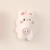 Broche de Peluche de Dibujos Animados Lindo Muñeco de Oso Rana Gato Conejo Adornos Colgantes para Bolsa DIY Accesorios de Ropa