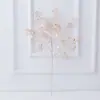 Flor artificial dourada Folha de eucalipto dourada Folha de ginkgo folha de amor cauda de fênix decoração de casamento balde de bênção de Ano Novo arranjo de flores