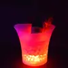 Comercio exterior suministro punto LED champán Cubo de hielo luminoso 5lktv vino Plástico PP color colorido cambiante Barril de cerveza