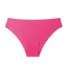 Calcinhas Femininas Sexy Sem Costura de Seda de Gelo Estilo Europeu e Americano Multicor, Respiráveis Invisíveis Simples de Cintura Baixa, Atacado em Estoque