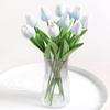 Ramo de Flores Artificiales Tulipanes de PU Flores Falsas Realistas de Alta Gama Accesorios para Atmósfera del Hogar Decoración de Ramo