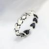 Anillo de amor para coser versión coreana de la moda red roja un viento frío ins dulce corazón a corazón anillo suministro de comercio exterior