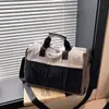 Nueva Bolsa de Viaje Color-Blocking de Moda para Viajes Cortos, Exquisita Cartera de Mano para Viajes de Negocios y Gimnasio, Bolso de Hombro, Bolsa de Almacenamiento para Alojamiento y Equipaje de Gimnasio