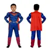 Liga de la Justicia Superman Disfraz de Halloween de 2 piezas Superman Regreso Traje de Músculos Juego para Niños