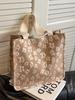 Bolsa de Lienzo Estilo Ins Coreano para Mujer 2026 Nueva Moda Trendy Bolso Tote para Viajes Diarios para Estudiantes Universitarias Bolso de Hombro para Clase