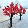Luz LED Artificial de Cerezo en Flor para Paisaje, Árbol Luminoso, Luz para Árbol de Patio Exterior, Luz de Ingeniería Exterior Impermeable