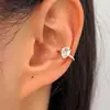 Brinco Ear Cuff Zircônia Gota d'Água Super Brilhante Cruzado Sem Furo Luxo Leve Estilo Frio High-End Nicho Exquisito Clipe de Orelha Brinco