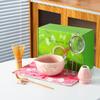 Tazón Japonés de Matcha Transfronterizo con Boquilla Set de Regalo de Matcha Caja de Color 100 Piezas Cerámica Verde Nueva Corazón