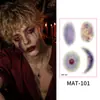 Nuevas Pegatinas de Cicatrices Halloween Mate, Pegatinas de Maquillaje Faciales Realistas No Reflectantes Impermeables y a Prueba de Sudor, Pegatinas de Tatuajes