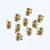 Color Oro Real de 18K Preservador de Color Cierre de Olla a Presión DIY Cierre Final para Collar Pulsera Broche Pin Accesorios de Joyería
