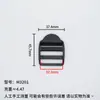 Venda Direta da Fábrica Fivela de Ajuste para Mochila Plástica Tipo H Preto POM Fivela de Quatro Velocidades Em Estoque Suporta Cor Personalizada Atacado