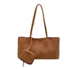 2026 Nuevo Bolso de Lona Retro para el Brazo con Mango Largo Gran Capacidad Casual Versátil Bolso de Mano Bolso de Hombro Simple Moderno