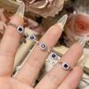 Simulación de suministro transfronterizo Camelia joyería vintage Pulsera azul Tan sang chapada en 18K microincrustada color diamante completo tesoro nuevo pulsera