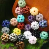Brincos de Pedra Natural Pulseira Colar Corrente para Celular Contas Bola de Cristal Bola de Flor Acessórios de Joias DIY Cristal Tecido