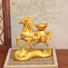Venta al mayoreo del fabricante: Hazte rico rápidamente con estas figuritas de caballos de la suerte, adornos de caballo del zodiaco y manualidades metálicas giratorias. Diseños y procesamiento personalizados disponibles bajo pedido