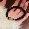 2025 Ano do Serpente Ano da Vida Pulseira Casal ins Design de Alto Valor Sentido de Design Presente para Namorada Sorte do Ano da Serpente Dinheiro da Sorte