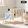 Rack de Armazenamento de Faixas de Cabelo de Madeira Maciça, Organizador e Artefato de Organização para Prendedores de Cabelo, Faixas de Cabelo, Pulseiras, Grampos de Cabelo, Carrinho de Exposição de Joias de Chão