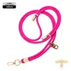 Cordón de alta gama para teléfono móvil 6MM resistente para colgar en el cuello ajustable para exteriores anti-pérdida cuerda trenzada para muñeca delicada oro
