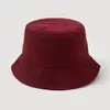Sombrero de Pescador de Pana, Color Sólido Simple, Sombrero Estilo Japonés Retro, Moderno y Versátil para Viajes, Sombrero Tipo Cubeta Holgado Casual para Hombres y Mujeres