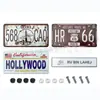 Moldura para Placa de Carro Americana, Moldura de Proteção para Placa de Licença, Moldura para Placa de Licença, Moldura para Placa de Licença Padrão Americano, Moldura para Placa de Licença em Liga de Alumínio e Aço Inoxidável